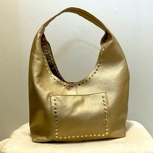 Gold LAGGO leather hobo handbag